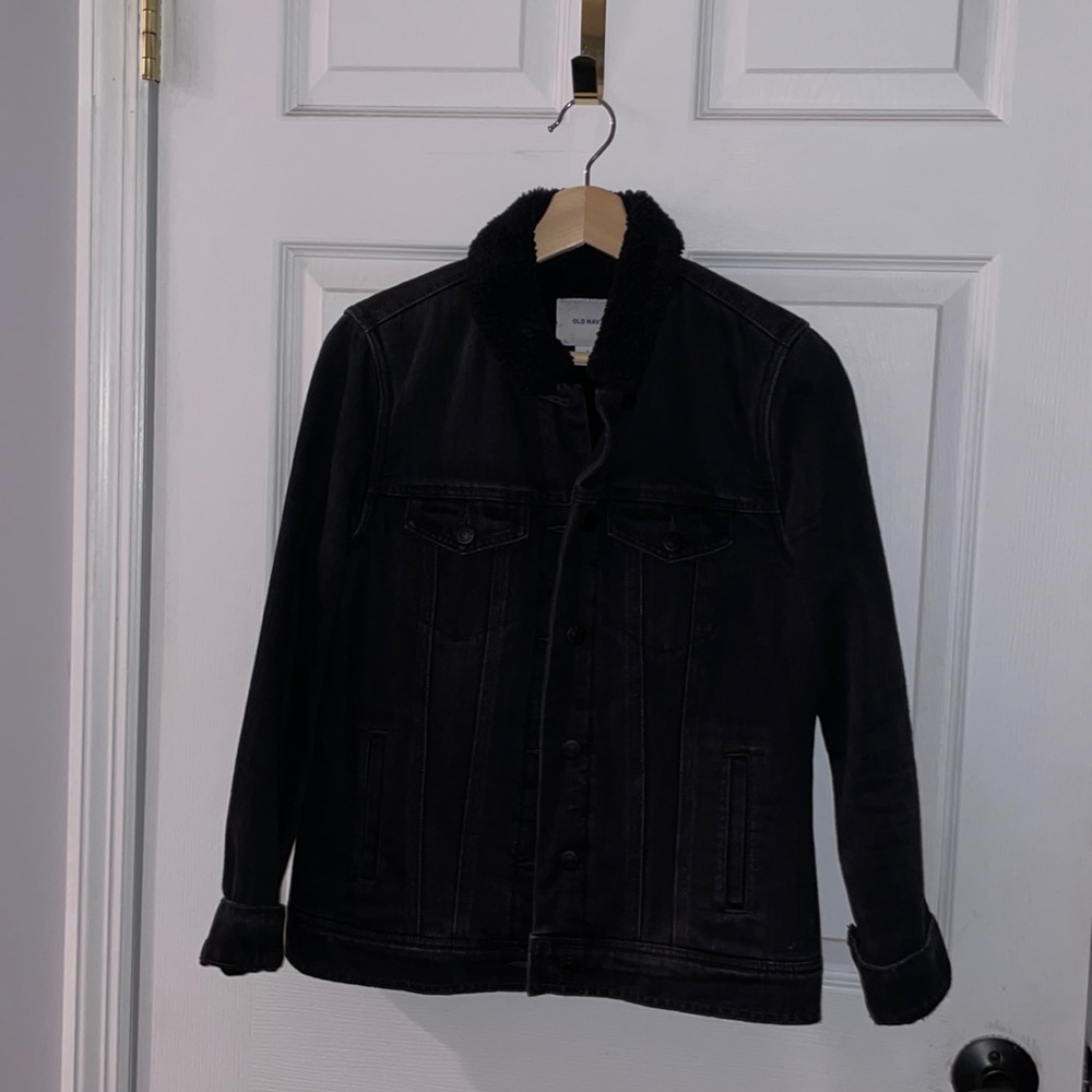 Old Navy Sherpa Lined Denim Jacket